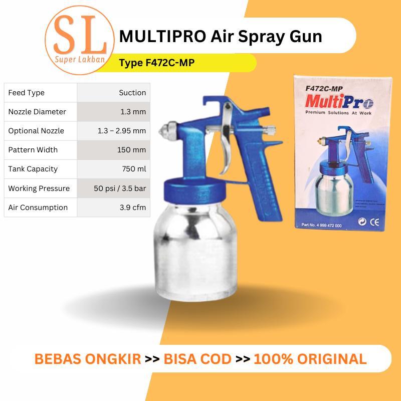{OBRAL} AIR COMPRESSOR MULTIPRO SPRAY GUN F472C MP