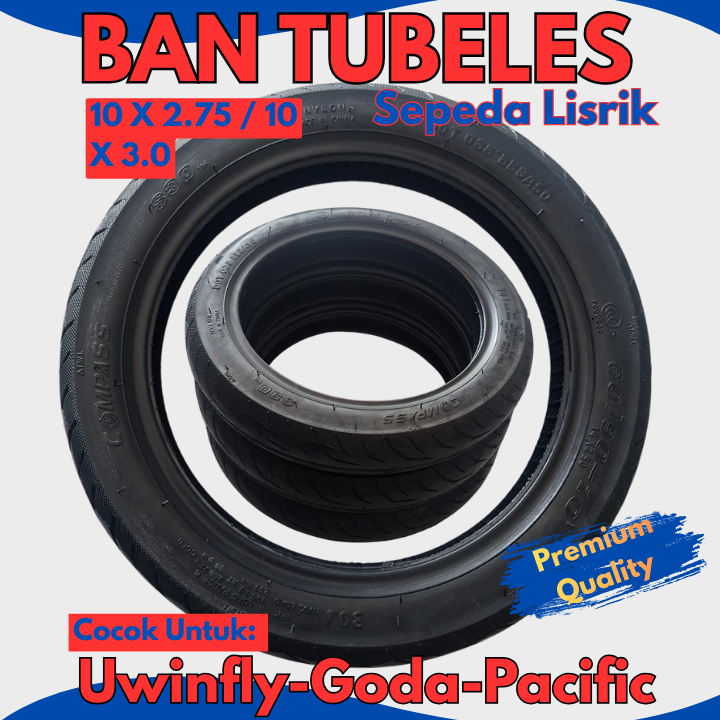 [ PREMIUM ] BAN SEPEDA LISTRIK 2.75 - 10 SELIS UWINFLY GODA DAN PACIFIC – KUAT, AWET & TAHAN LAMA | 