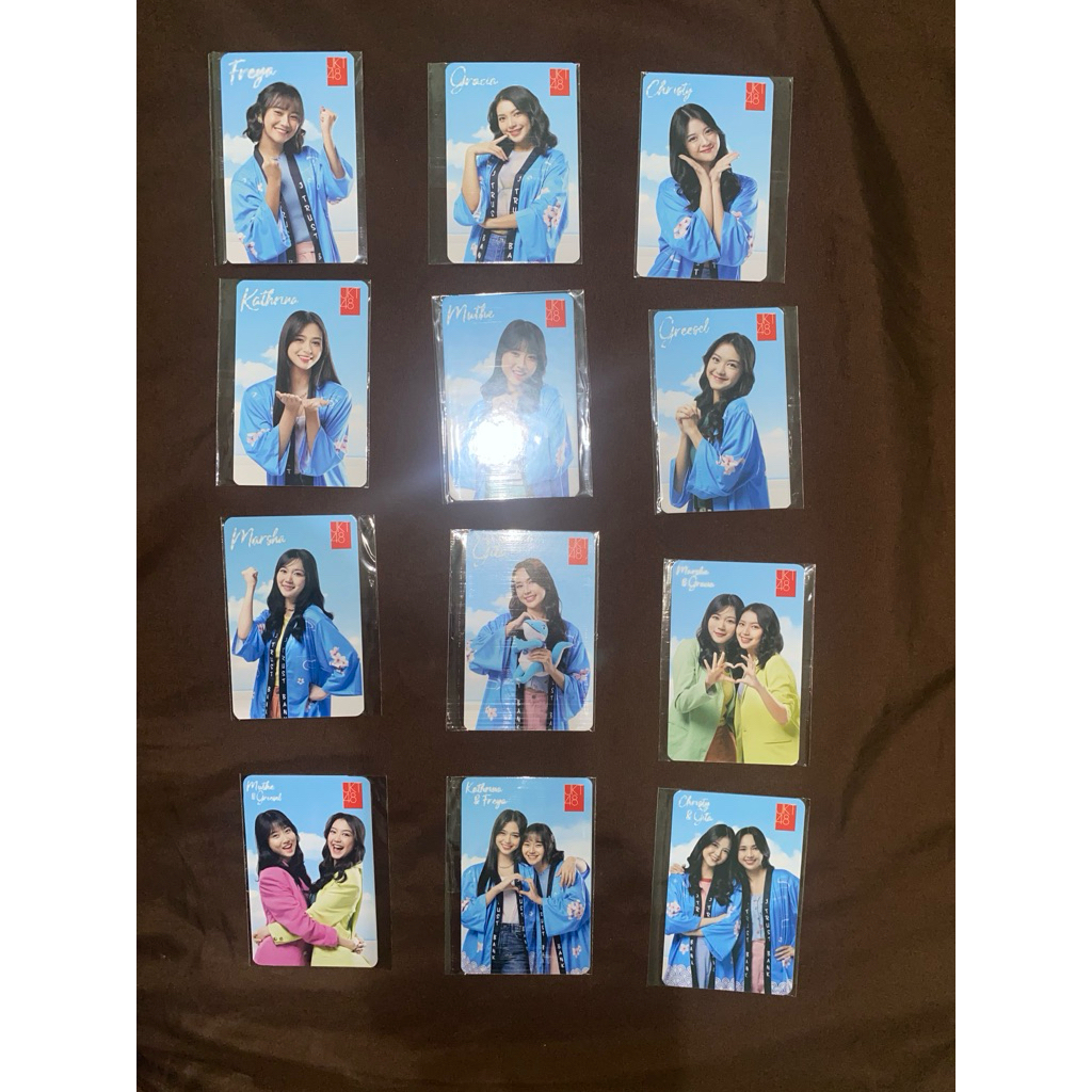 Photocard PC Jtrust Bank x JKT48 2.0 - Freya Gracia Christy Kathrina Muthe Greesel Marsha Gita JKT48