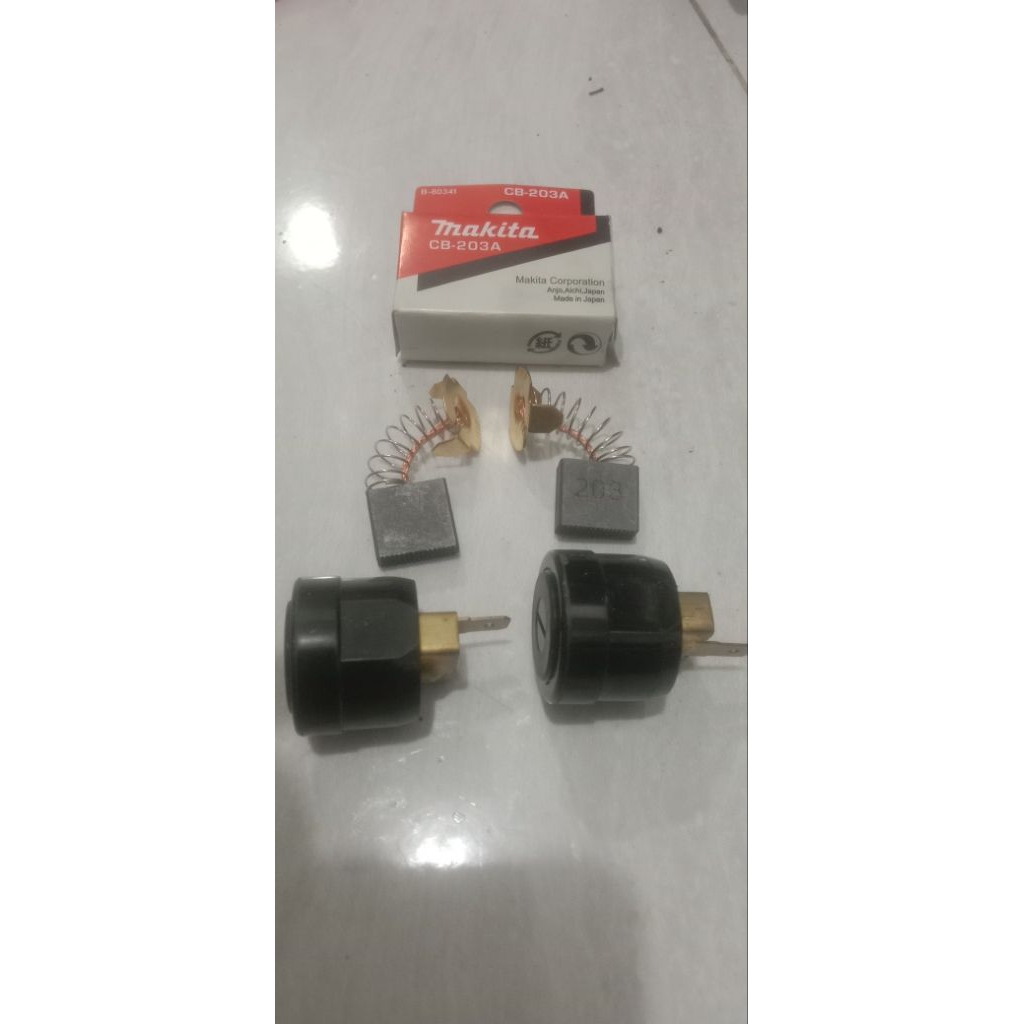 brush holder+arang spul makita cb203a cut off makita 2414NB
