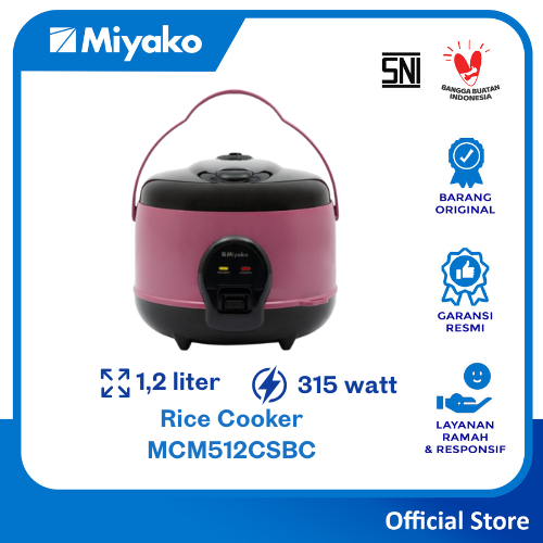 Magic com Miyako MCM512CSBC - Magic Warmer Plus  Rice cooker-  nanoal 1.2 liter - 315 W