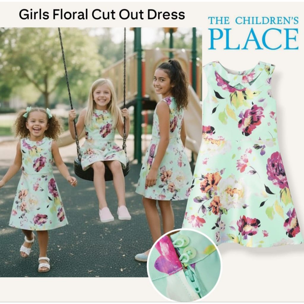 Dress Party Anak Perempuan PLC 5-16 Tahun