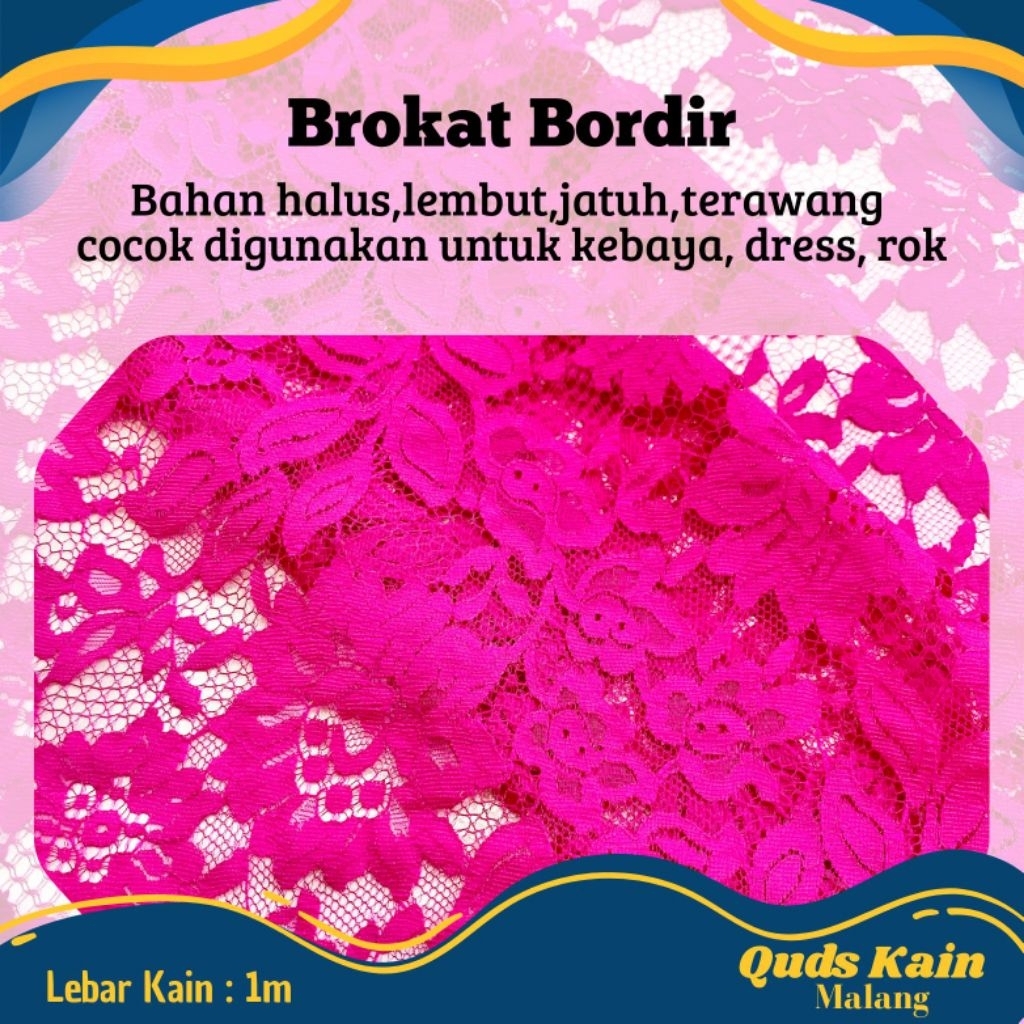 Kain Brokat  Bordir | Brokat Premium