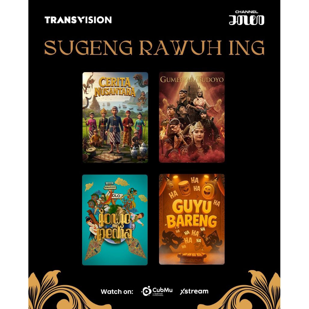 Voucher Paket Nusa Minipack Tanaka Nusantara HD Transvision Channel Jowo