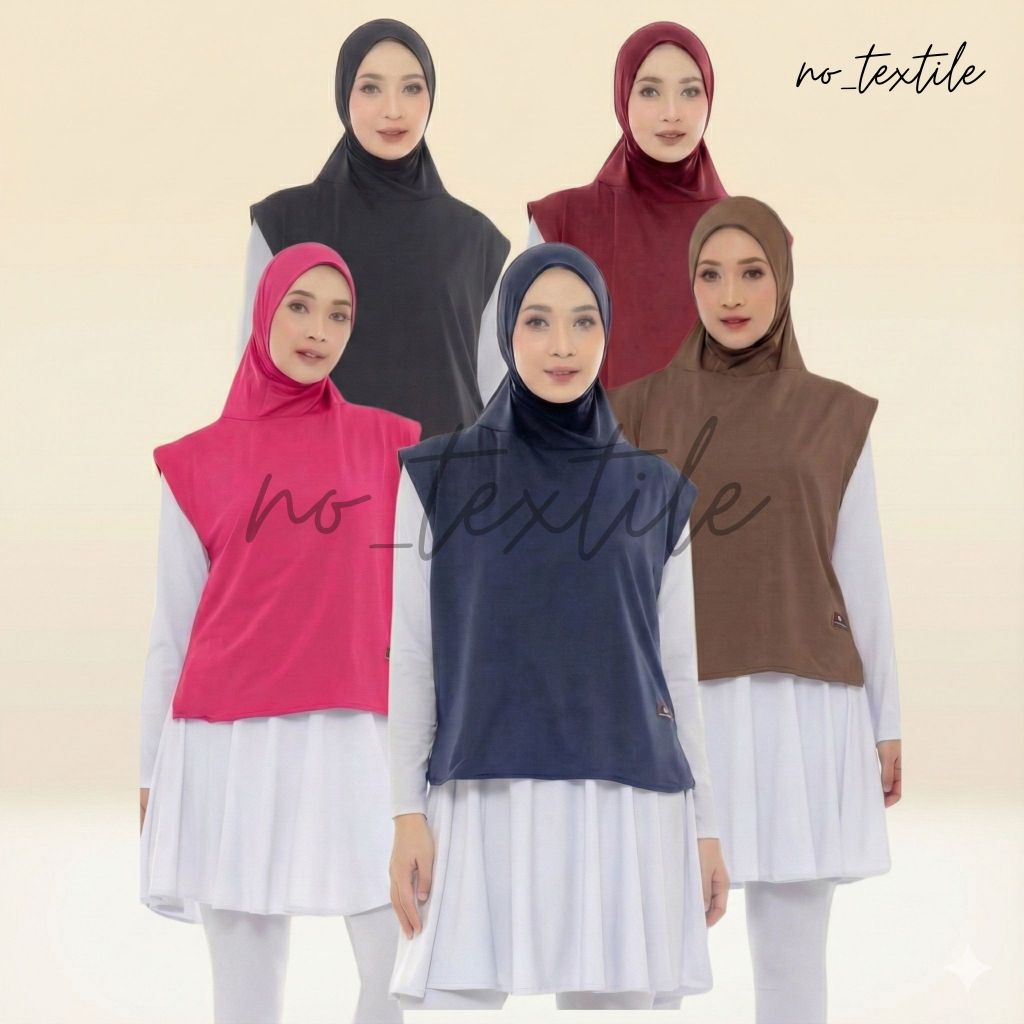 Sportswear Outer Hijab Wanita Baju lari Muslimah Tenis Padel