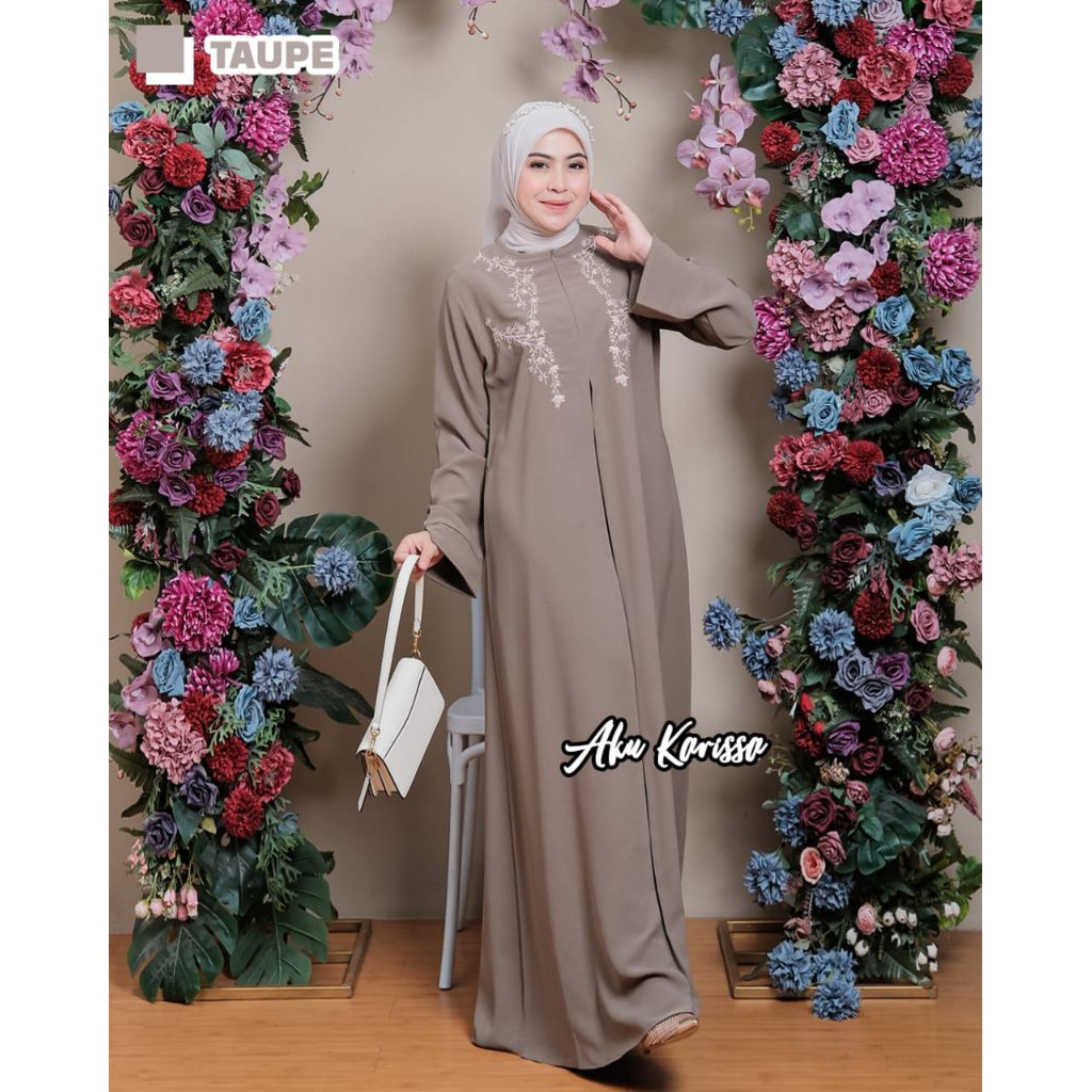 Baru Gamis Meisya abaya dress kekinian murah best seller Deanara terlaris seragaman bordir cantik