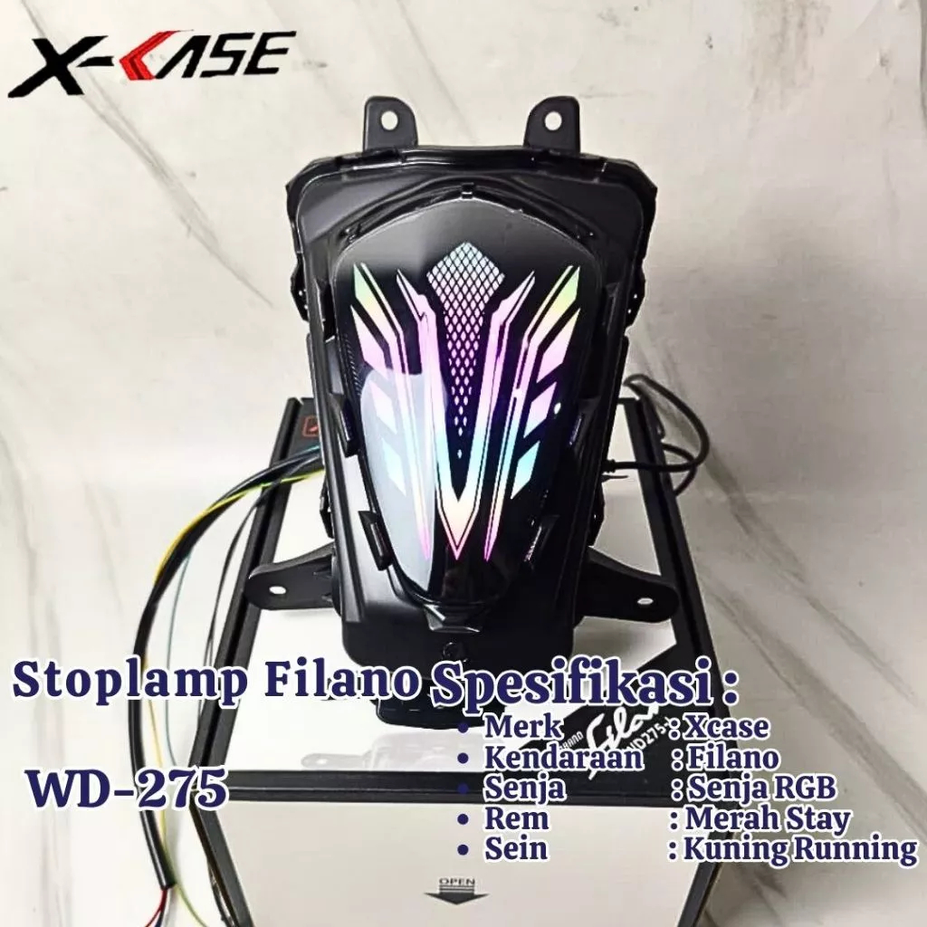 Lampu Stop Filano Lazy LumaTail RGB APK 200+ Mode Stoplamp Leji Xcase