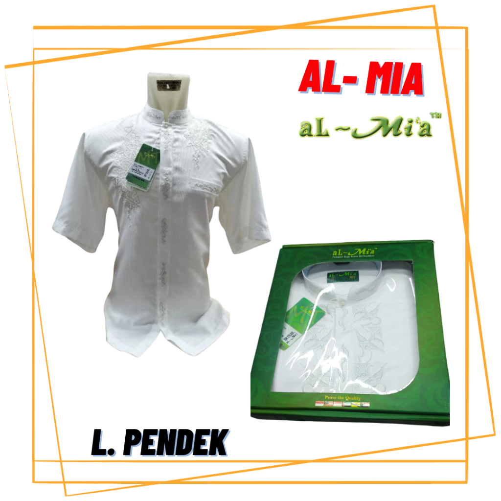 [POPULAR] KOKO ALMIA PENDEK TERMURAH | Koko Al Mia LENGAN PENDEK | Baju Koko Almia Lengan Pendek | A
