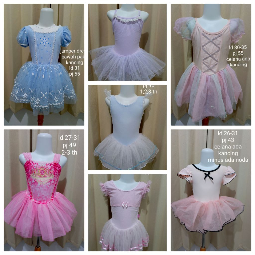 baju ballet anak preloved