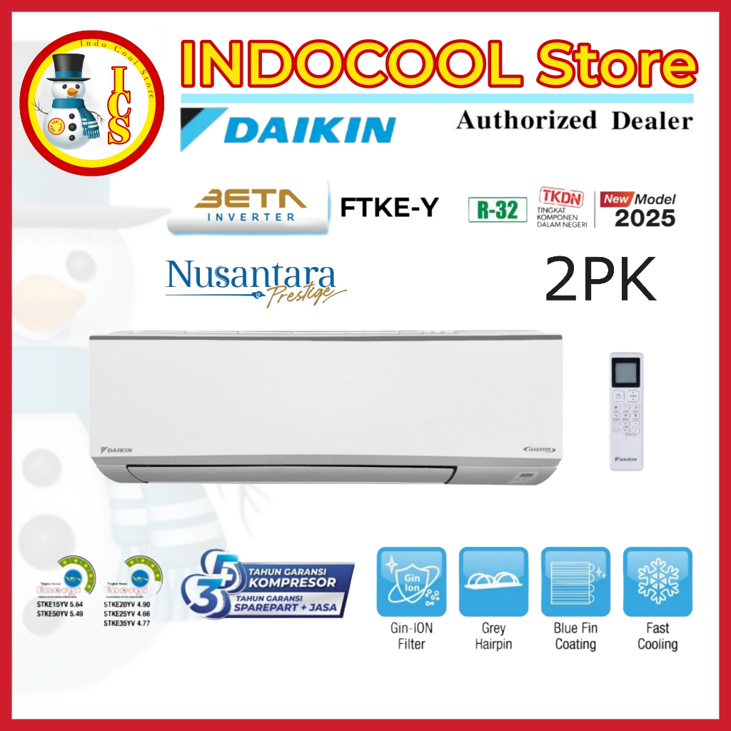 Ac Daikin Beta Inverter 2pk FTKE50-YV R32