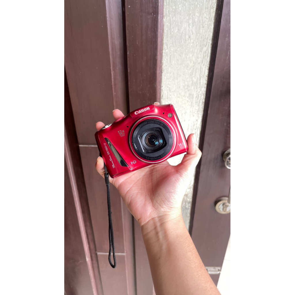 DIGICAM CANON SX150is RED RARE SECOND BEKAS PRELOVED KAMERA