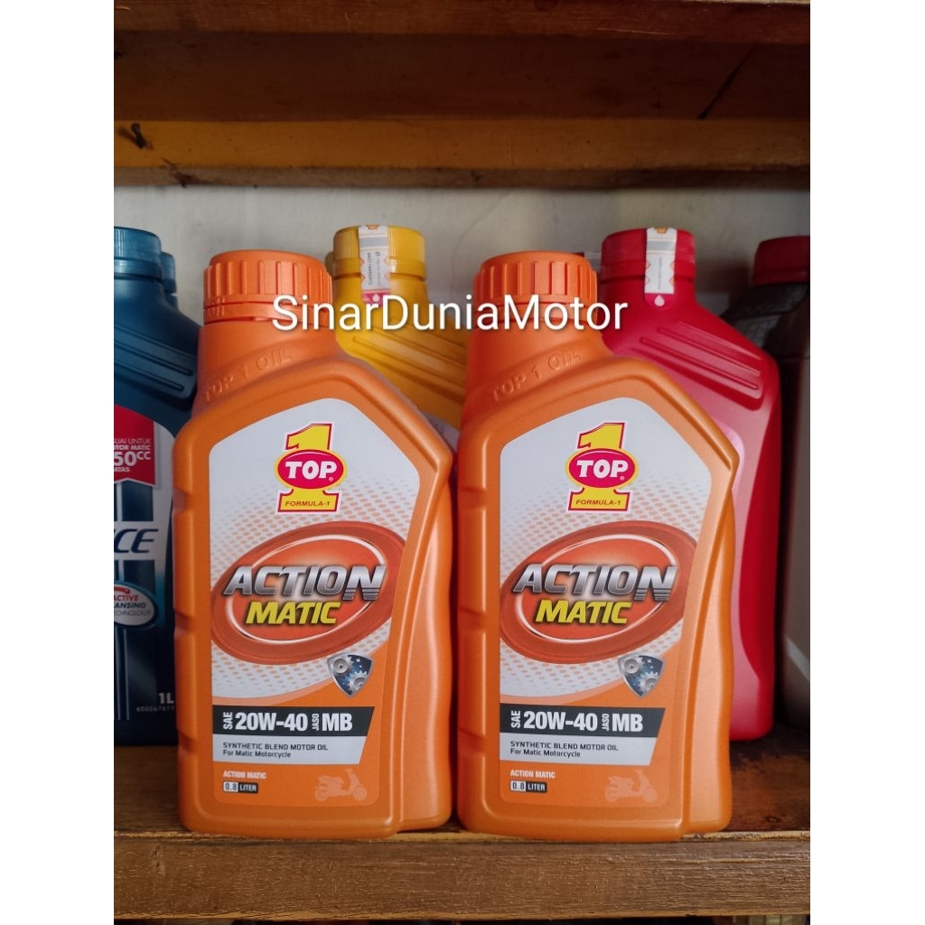 Oli Matic TOP1/ Oli Mesin Motor TOP 1 Matic 20W-40 800ml ORIGINAL