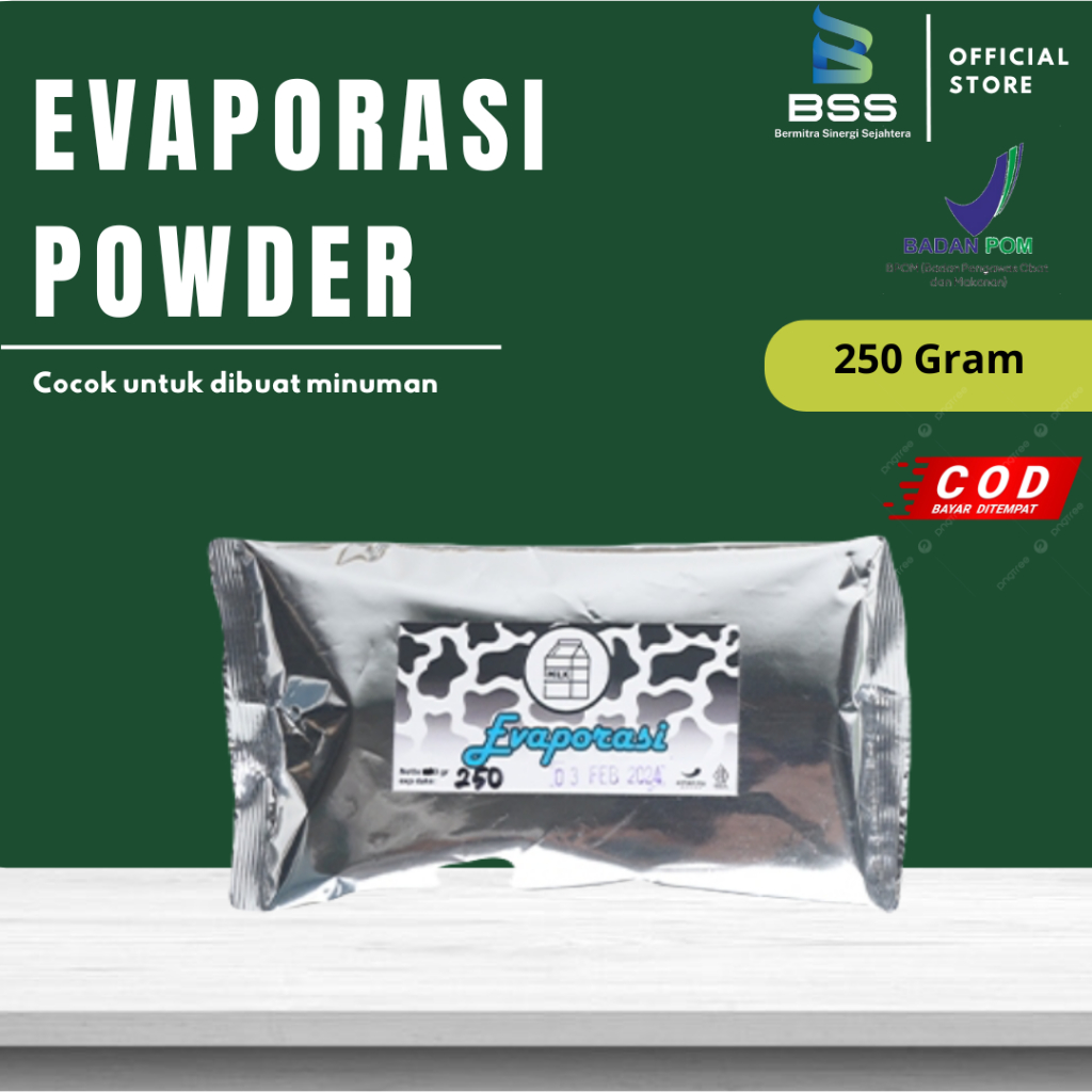 BSS STORE - Susu Bubuk Evaporasi Powder Pengganti Susu dan Krimer 250 gram