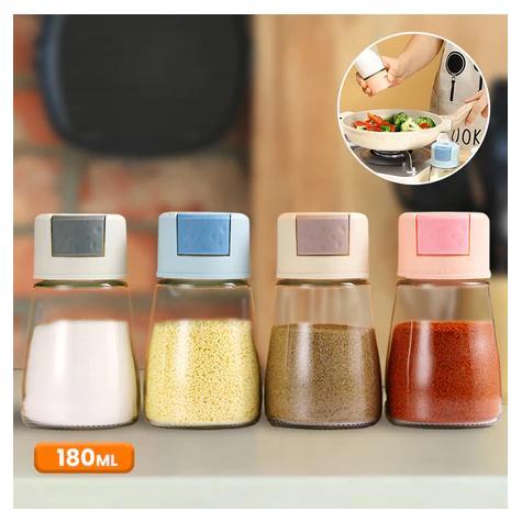 Botol Bumbu Kaca Dapur Garam Gula / Toples Bumbu Dapur / Toples Penyimpanan / Toples Bumbu Tabur