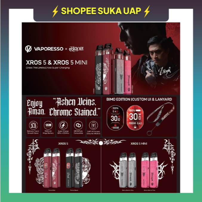 Vaporesso Xros 5 Pod Kit X BimoPd By Vaporesso 100% Authentic
