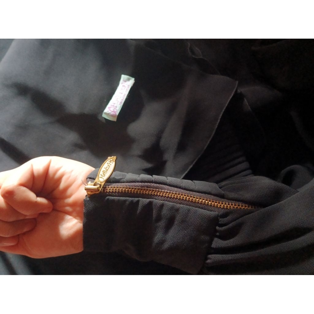 gamis hitam RH size xs
