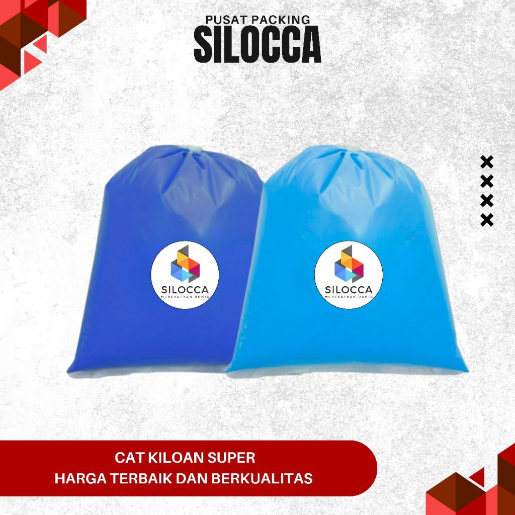 Cat Kiloan Warna Biru ( 1kg ) by Silocca/Cat 1kg/Cat Biru/Cat Tembok/Cat Rumah/Cat Bagus/Cat Cerah