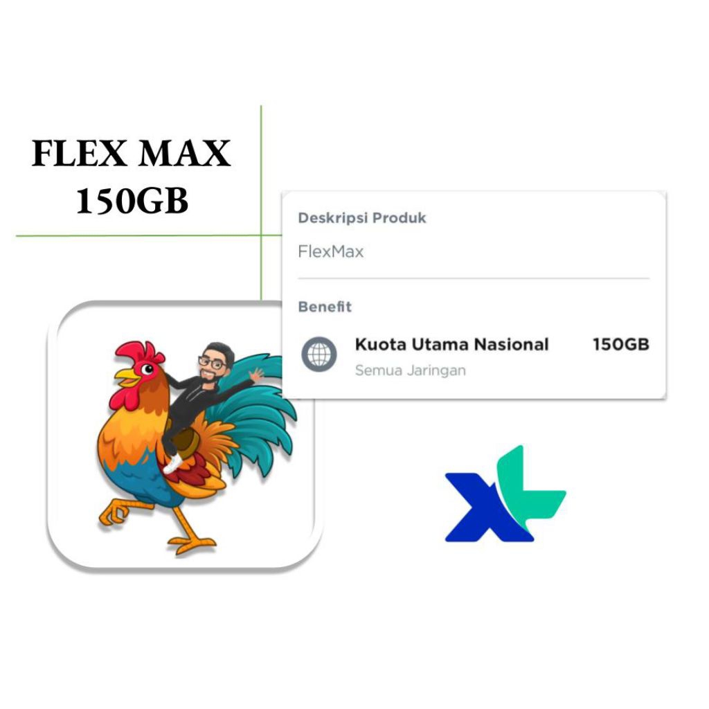 FLEX MAX 150GB - KUOTA XL - PAKET DATA XL