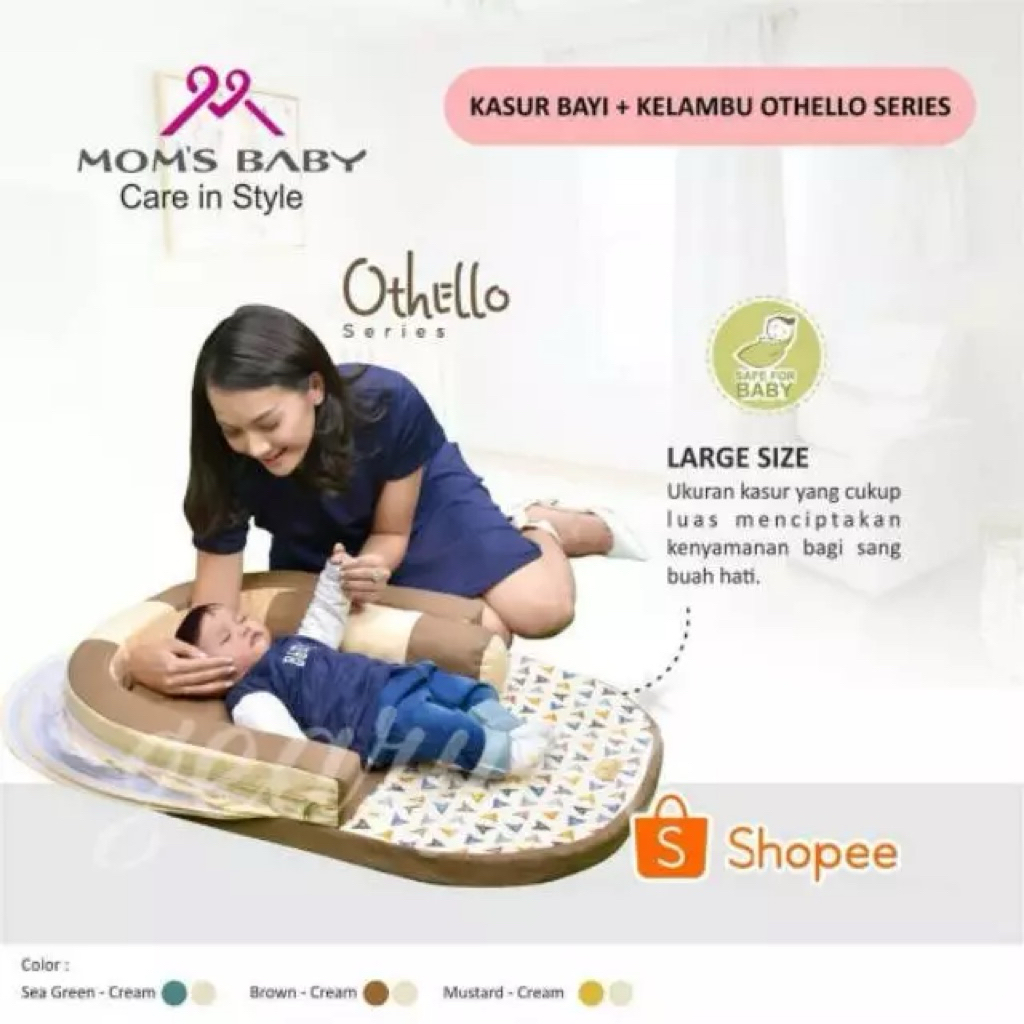 Moms Baby Kasur + Kelambu Tenda | Tempat Tidur Bayi