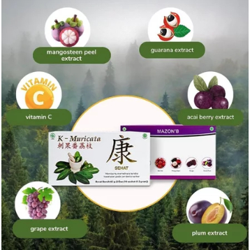 PAKET HEMAT MAZON’B & K-MURICATA Pendukung Metabolisme dan Kebugaran Tubuh