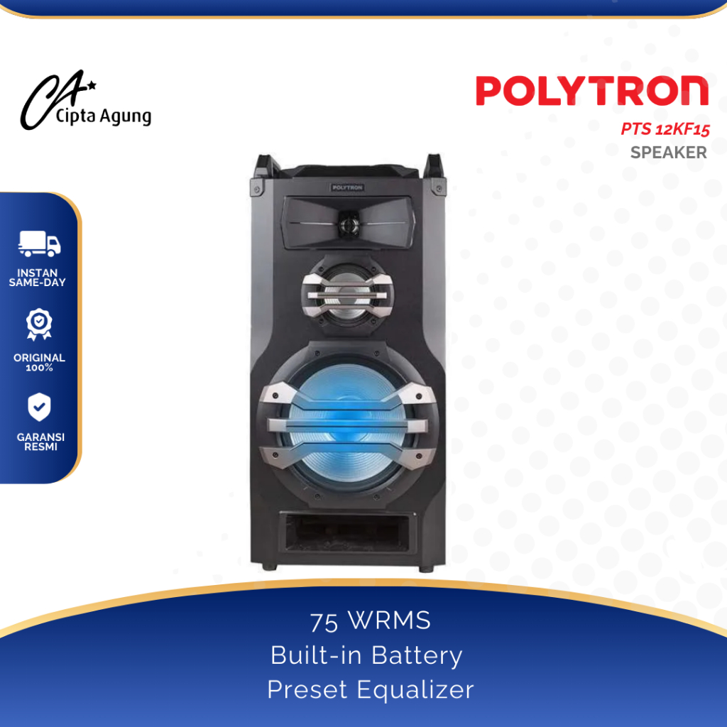 POLYTRON PORTABLE SPEAKER PTS 12KF15 PTS-12KF15 PTS12KF15 PTS 12 KF 15 12KF 15 12 KF15 SPEAKER SERBA
