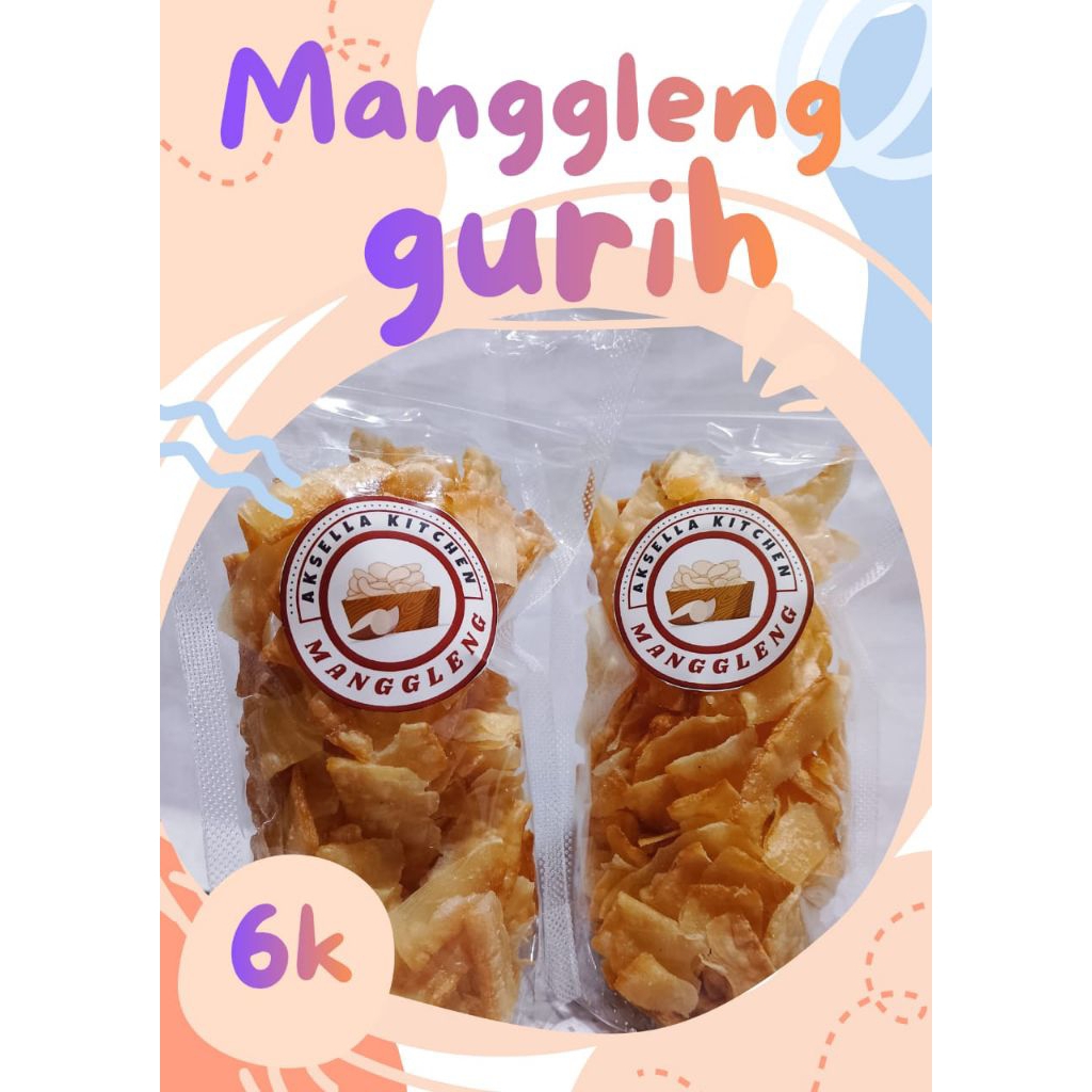 Cemilan Manggleng Gurih dan Pedas manis