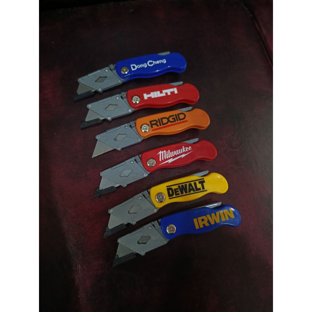Pisau Cutter Lipat Utility knife Milwaukee Dewalt Hilti Irwin Dong Cheng