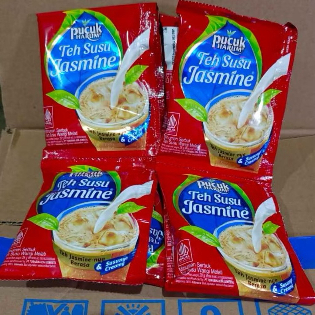 10 sachet Teh pucuk susu jasmine