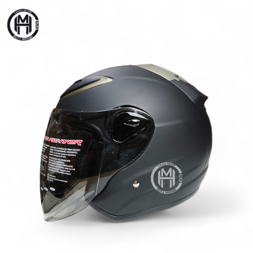 HELM NHK R6 SOLID HITAM DOFF