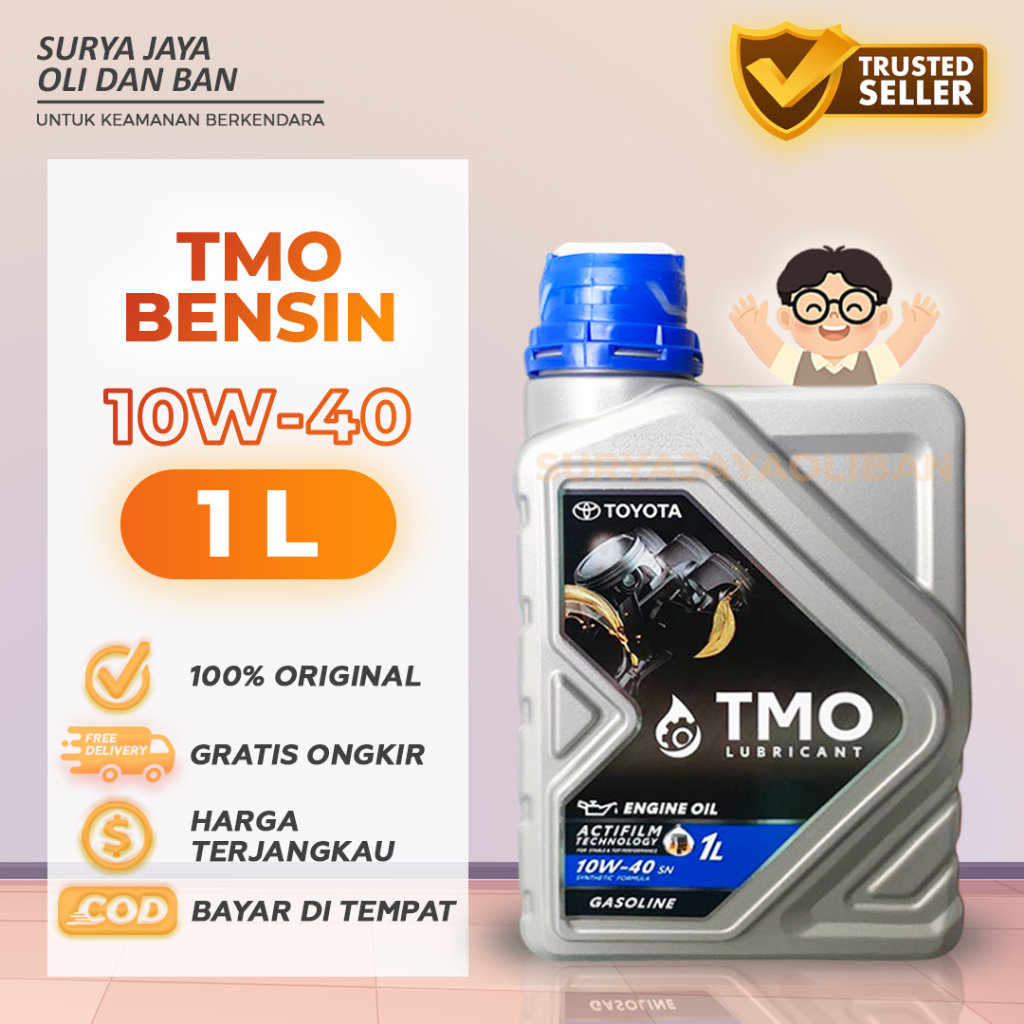 Oli TMO 10W-40 Bensin 1L / Oli Mobil Bensin / Oli Synthetic