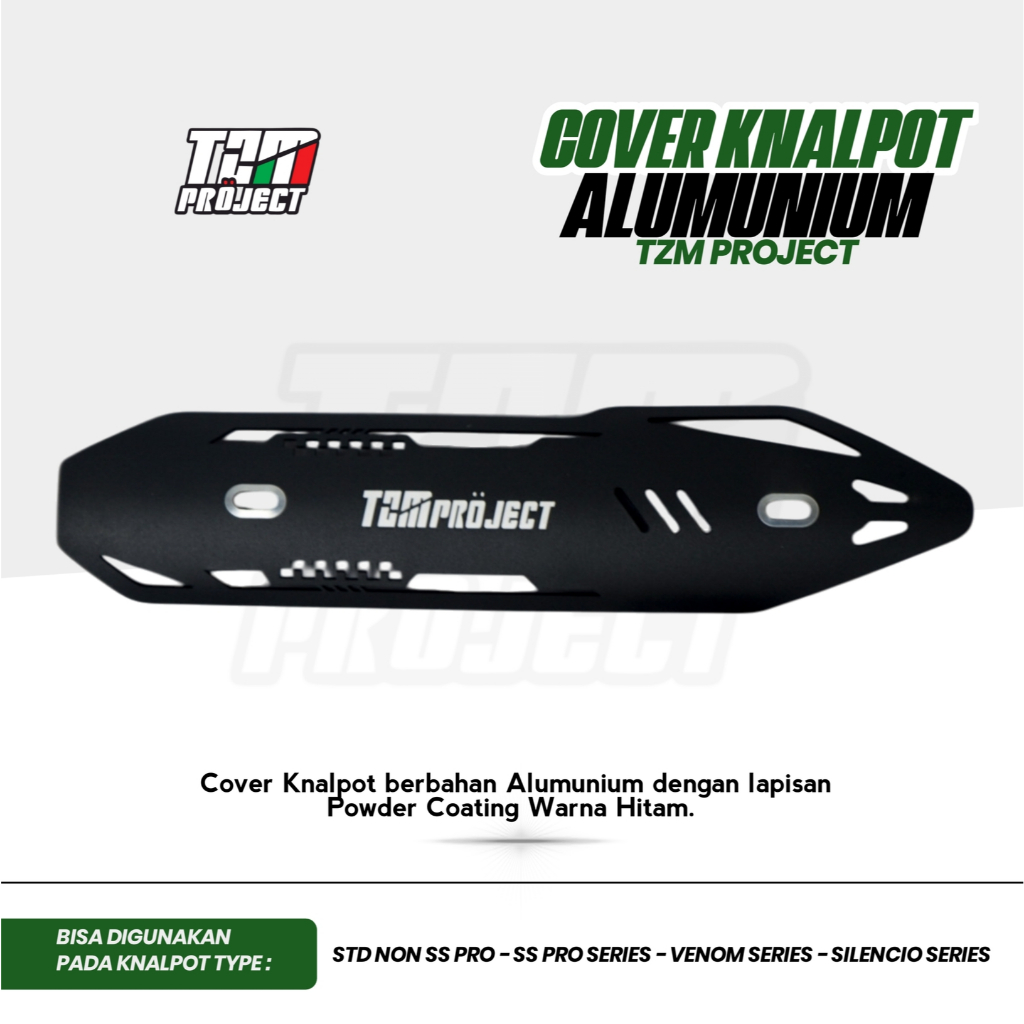 TZM PROJECT - COVER KNALPOT ALUMUNIUM TZM PROJECT/AP 1 RACING