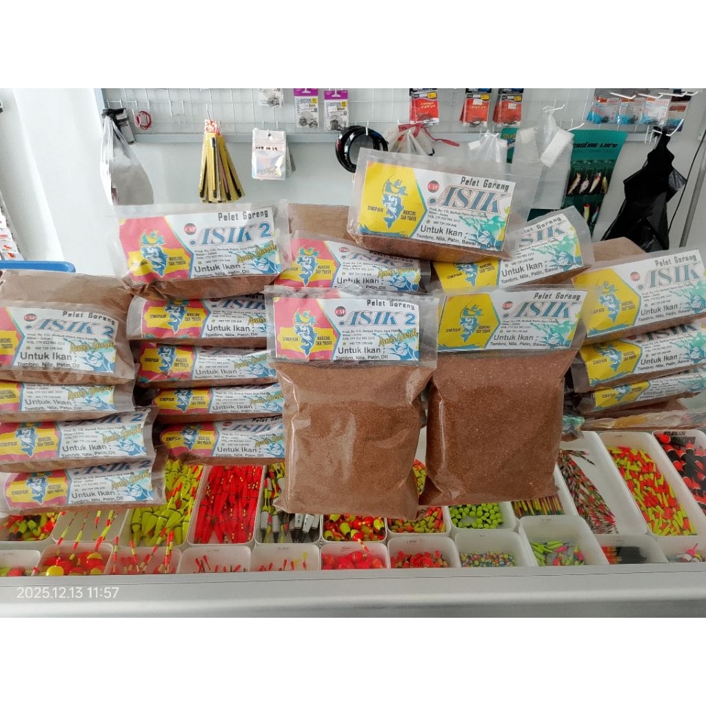 PELET ASIK , PELET NILA , PATIN , TOMBRO, IKAN MAS , DLL.