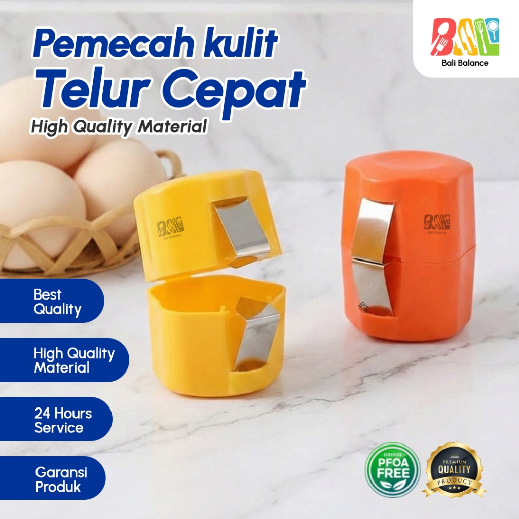Bali Balance Pembuka Telur Pemecah Kulit Telur Hemat Waktu Alat Buka Telur - KDQ01