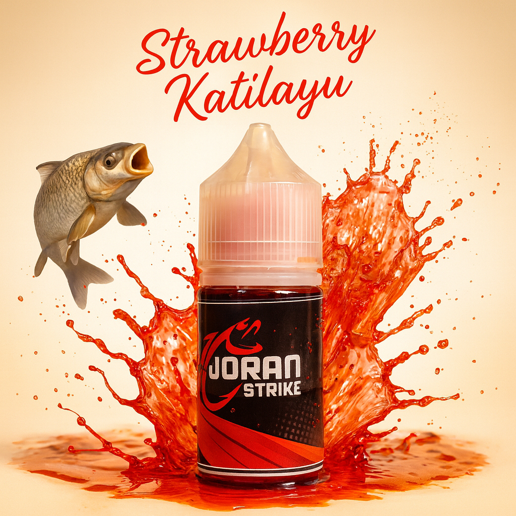 Essen Joran Strike Ikan Mas Aroma Strawbery Katilayu Untuk Mancing Harian Lomba [BELI 3 GRATIS BONUS