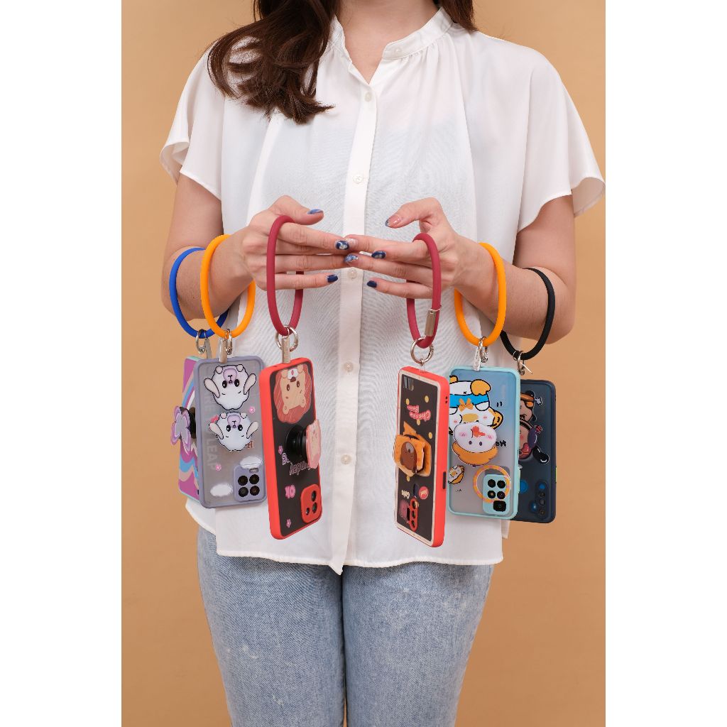 Casing Hp Cartoon Ring Infinix S5 Smart HD 2021 Smart 4 Smart 5 Smart 6 2/32 Smart 6 3/64