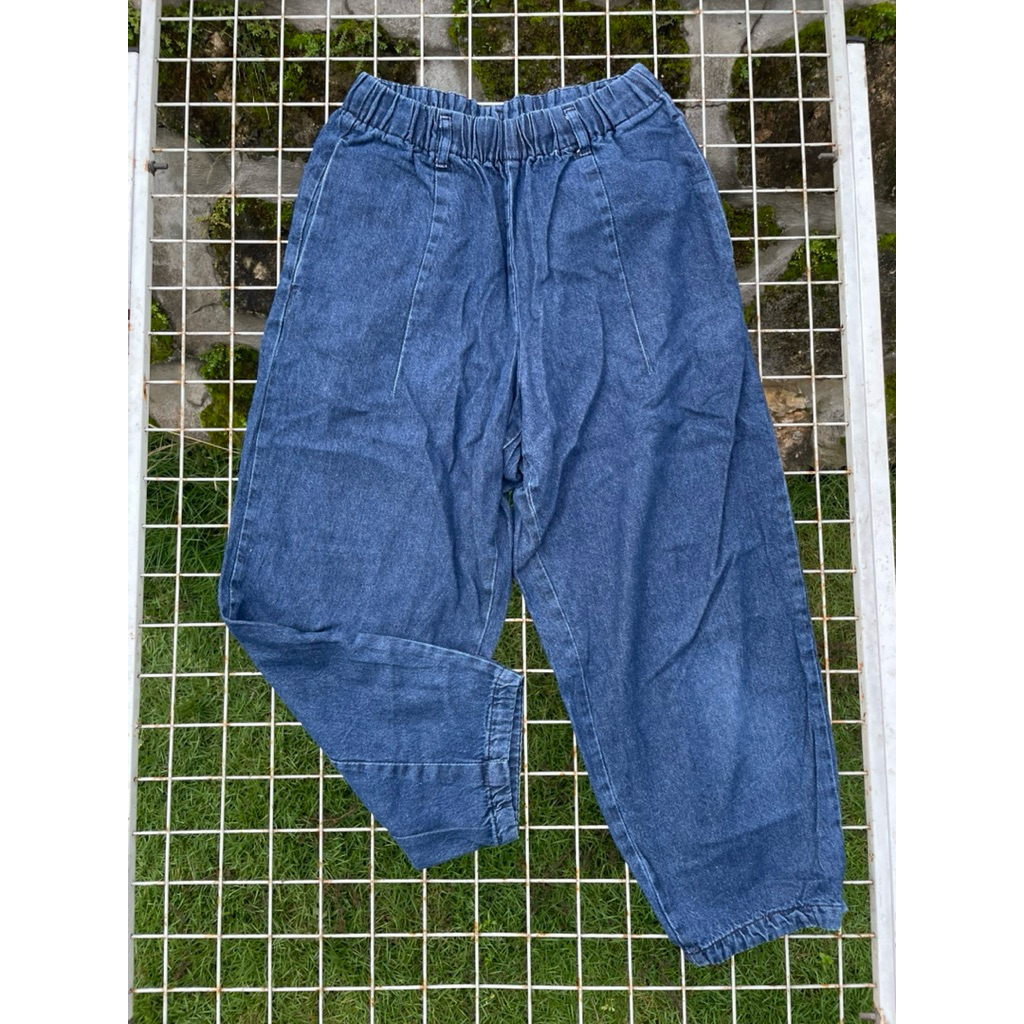 celana baggy jeans gu
