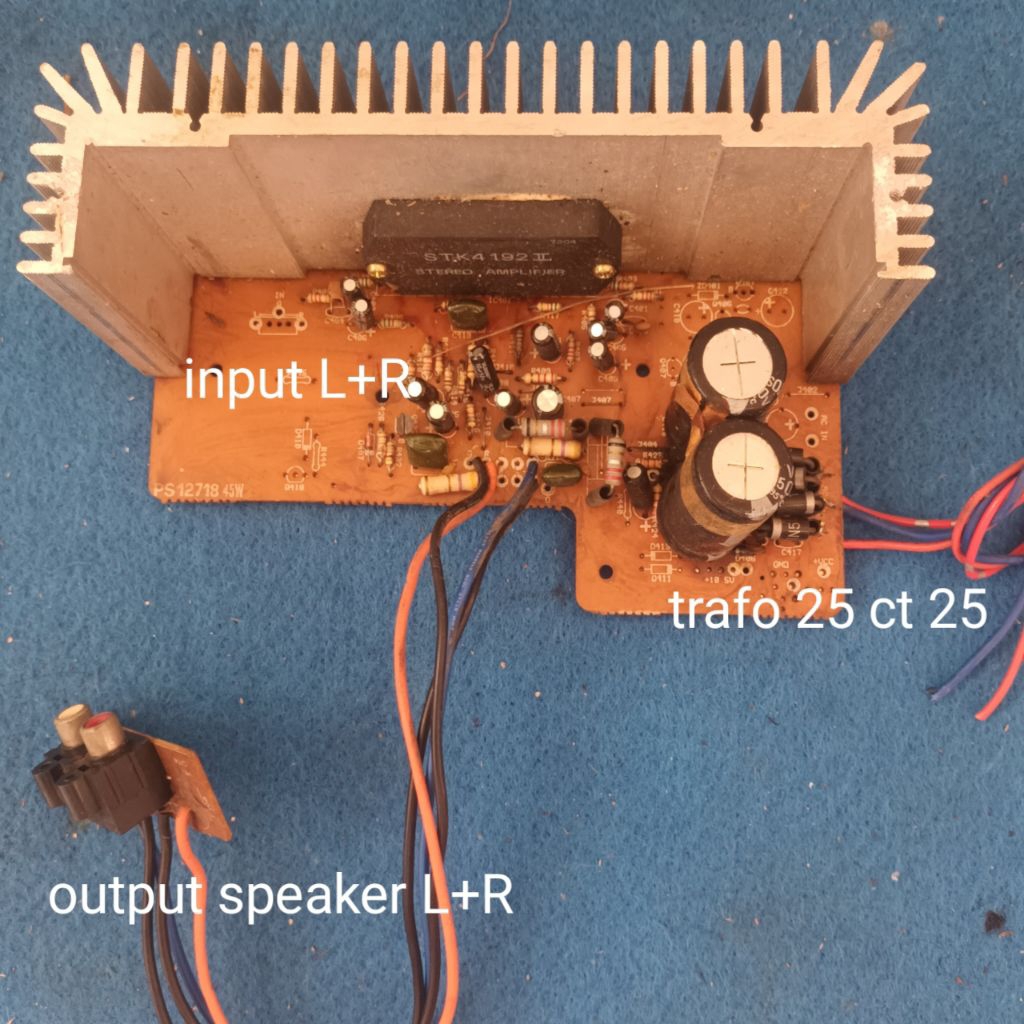 kit driver power amplifier stereo ic STK 4192 II original normal tested