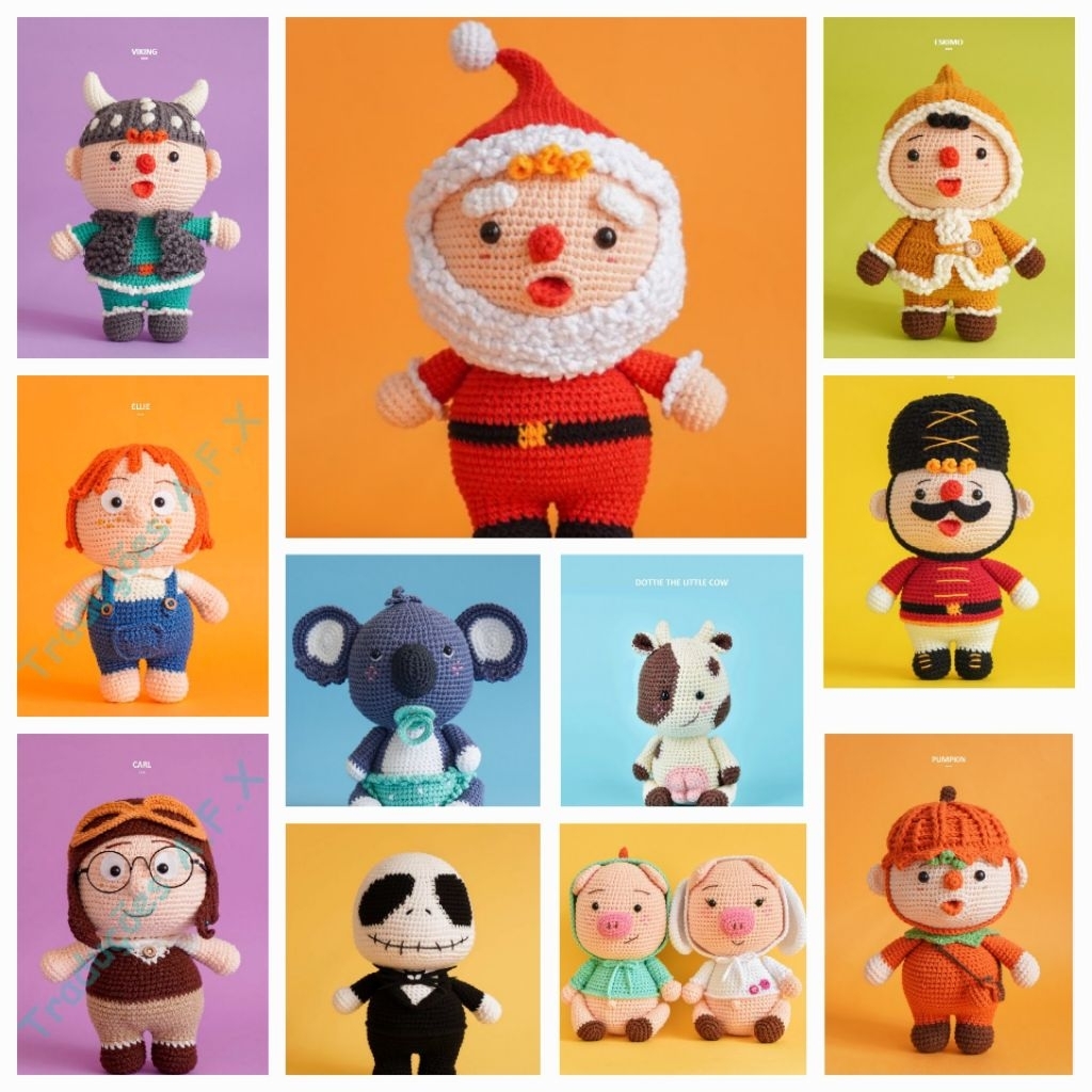 pola pdf amigurumi Aquariwool