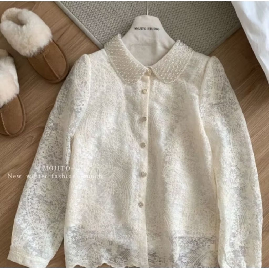 Eun Jin Korean Lace Bordir Blouse