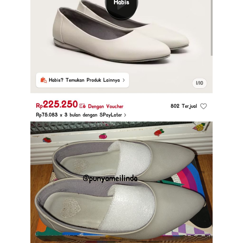 (PRELOVED) SEPATU ADORABLE PROJECTS ABU-ABU