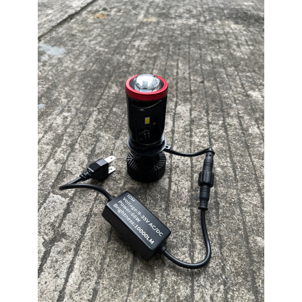 Lampu LED Headlamp Projector H4 Mini Projector Lens 50 Watt Lensa Mobil Motor Y6 Y6D Y9 L6K-H4 Headl