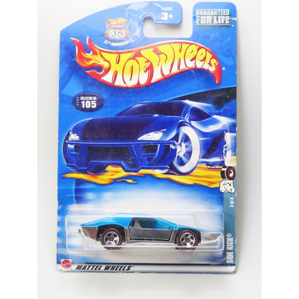 Hot Wheels Side Kick - Redline - biru