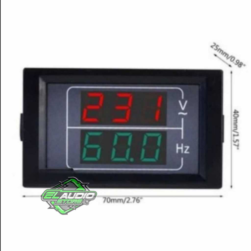 Digital Volt meter AC HZ / AC 50v - 500v 10Hz - 100Hz Frekuensi