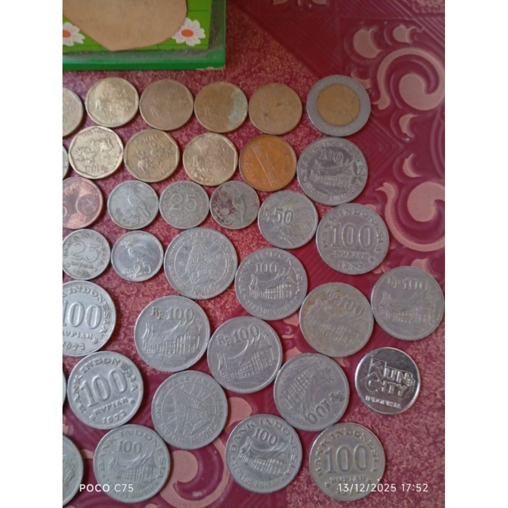 UANG KOIN KUNO UANG KOIN JADUL LOGAM JAMAN DULU ASLI BORONGAN KOLEKTOR