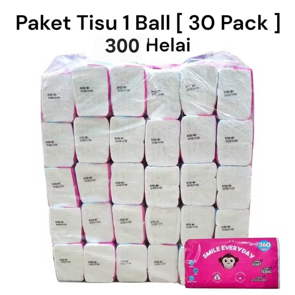 Paket Tisu Tita 30 Pack 300 Helai Facial Tissue Tita Soft 1 BALL
