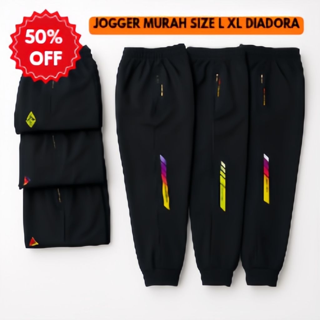 Celana Panjang Joger Pria Celana Training Bahan Diadora Ori Kekinian
