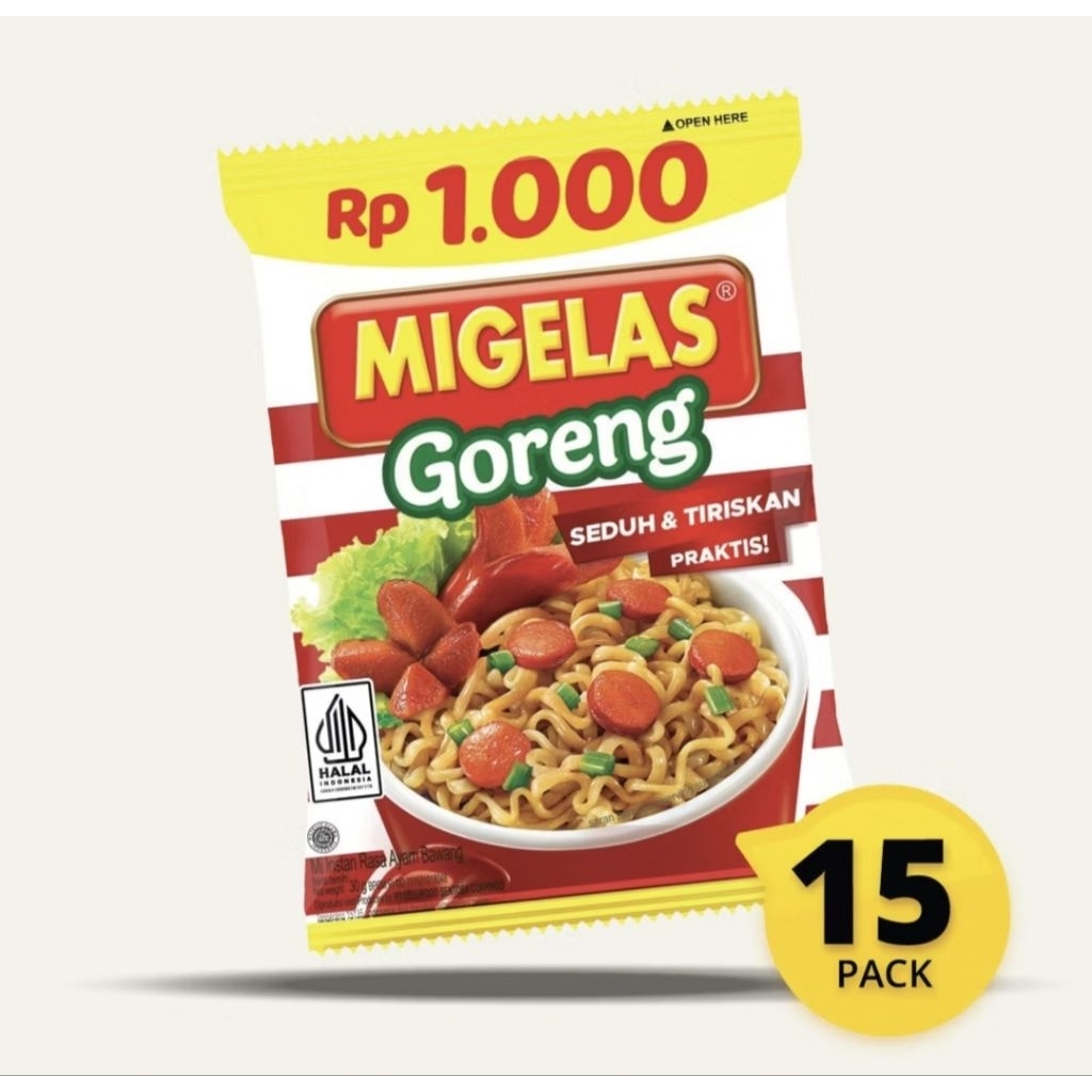 Mie Gelas Rasa Goreng Original isi 15 Pcs Per Renceng