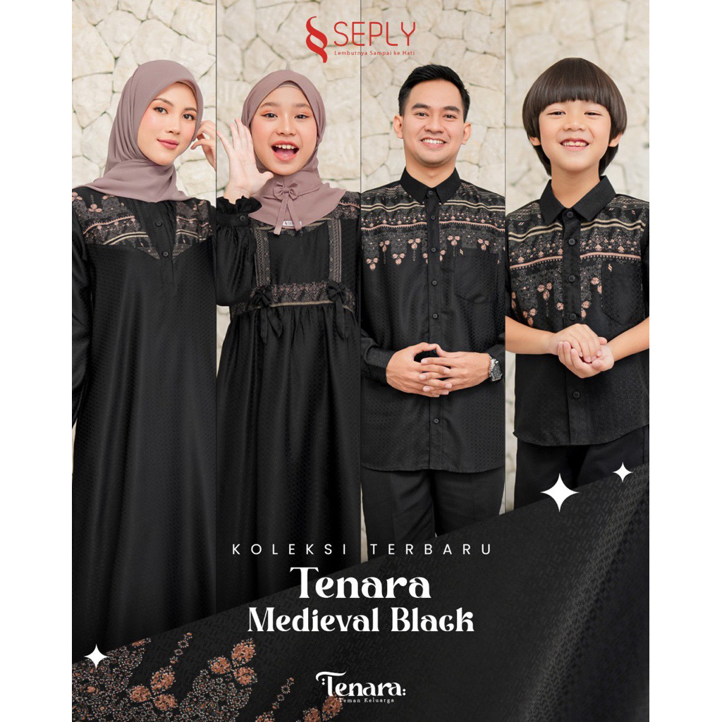 Sarimbit Keluarga 2026 / Sarimbit Seply 2026 / Sarimbit Seply Tenara Medieval Black