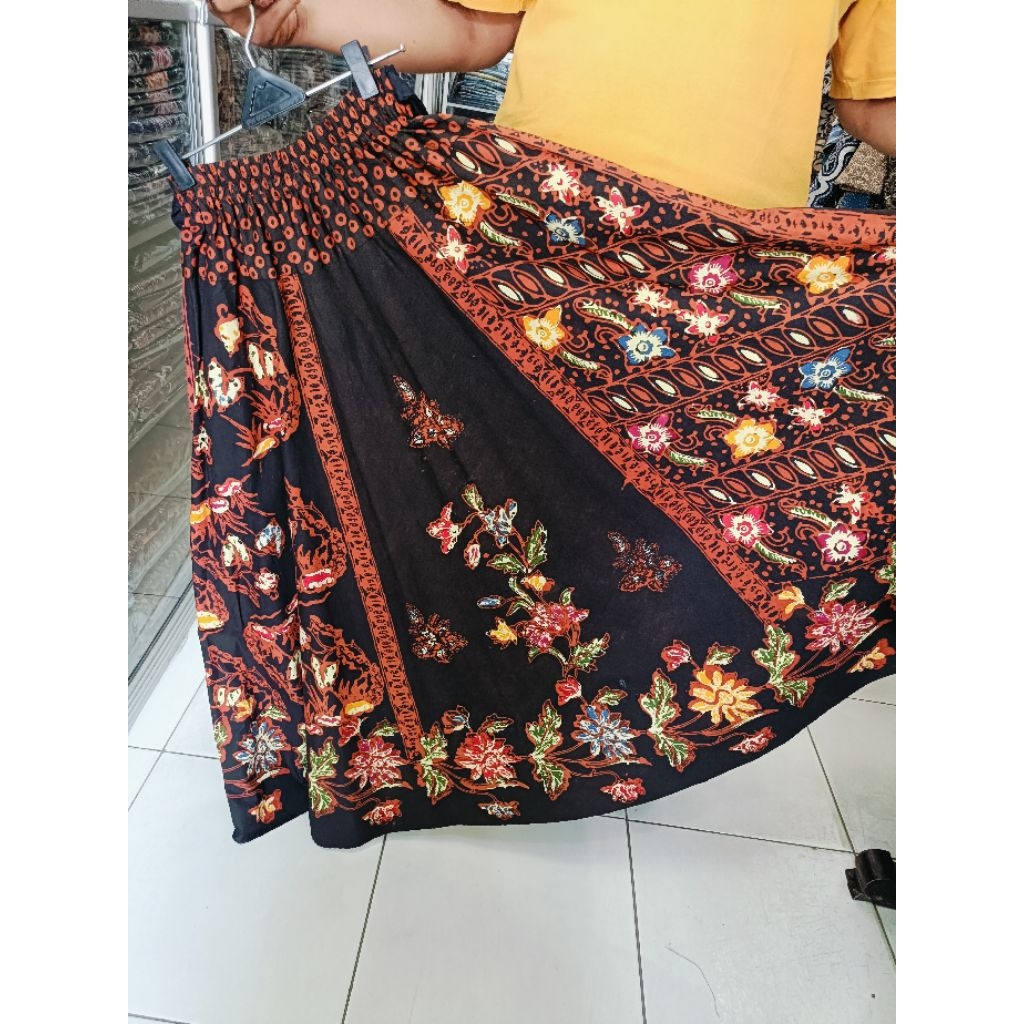 Rok Lilit Batik Cap Semi Tulis Katun Halus