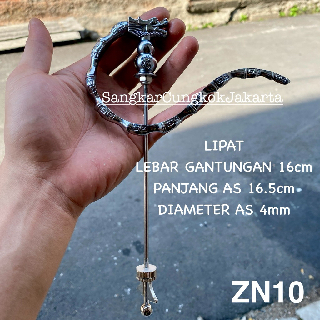 Gantungan Lipat Stainless Naga Sangkar Besar Hwamei Anis Murai Ori Cungkok